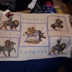 New with tags vintage Lenox China Bear's textile